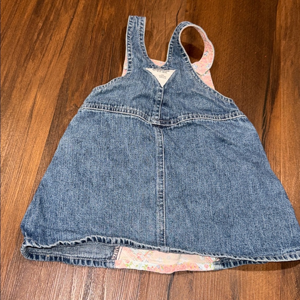 Vintage Y2K Oshkosh Denim Skirtall Baby 18 Months - Picture 3 of 6